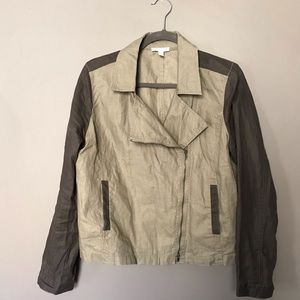 Eileen Fisher Women's Green Linen Jacket Large